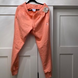 Large Champion reverse weave jogger sweatpants.